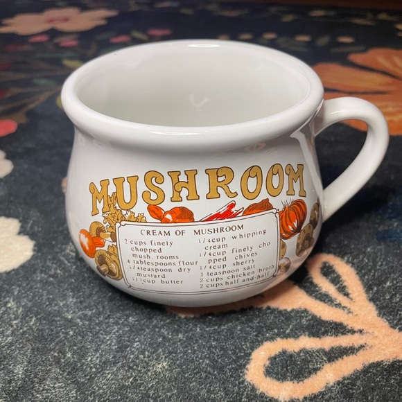 Vintage Soup Recipe Ceramic 3 Mug / Cup Set - Picture 3 of 4